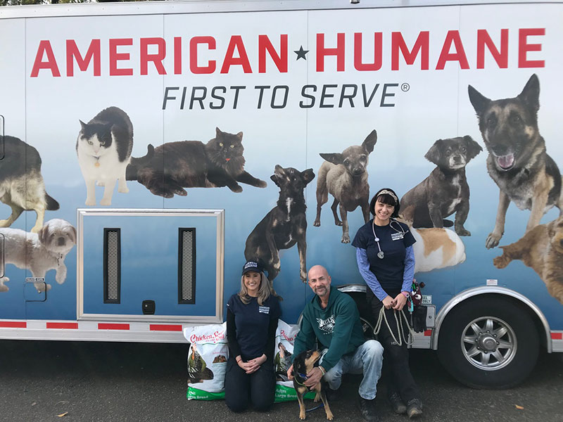 American Humane truck at Gridley, California