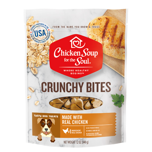 Dog Treats - Chicken Crunchy Bites (front of bag)