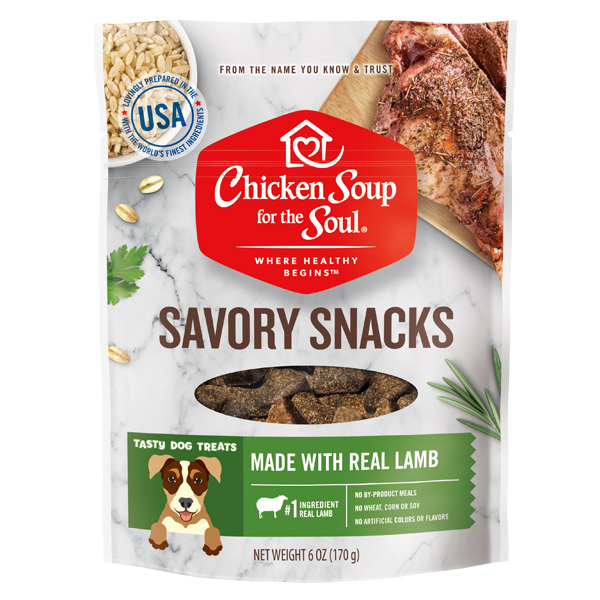 Dog Treats - Lamb Savory Snacks (front of bag)