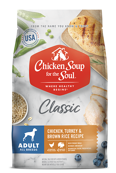Classic Adult Dry Dog Food - Chicken, Turkey & Brown Rice Recipe (front view image)