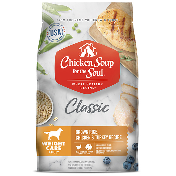Classic Weight Care Dry Dog Food - Brown Rice, Chicken & Turkey Recipe (front of bag)