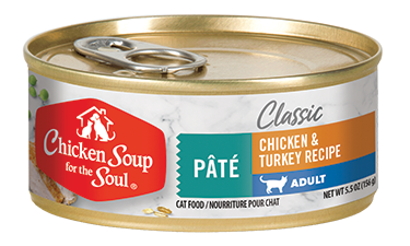 Classic Adult Cat Wet Food - Chicken & Turkey Recipe Pâté (front view)