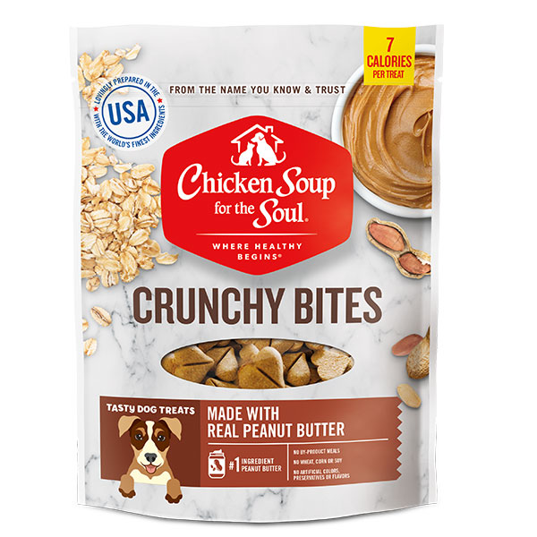 Dog Treats - Peanut Butter Crunchy Bites (front of bag)
