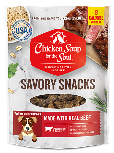 Dog Treats - Beef Savory Snacks (front view)