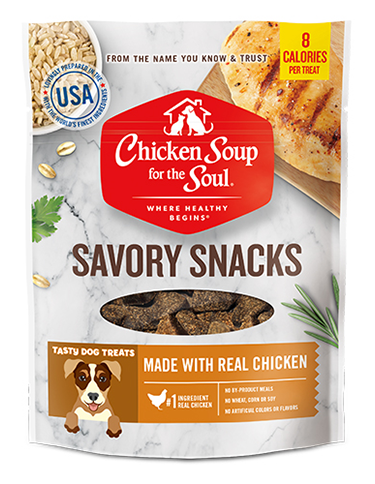 Dog Treats - Chicken Savory Snacks (front view)