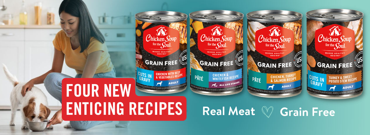 Chicken Soup for the Soul Grain Free Wet Canned Food: Four Enticing New Recipes