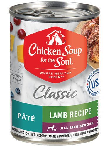 Classic Wet Dog Food - Lamb Recipe Pâté - front of can