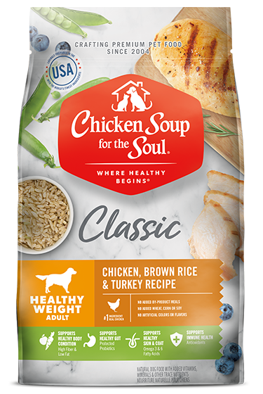 Classic Healthy Weight Adult Dry Dog Food - Chicken, Brown Rice & Turkey Recipe (front view)