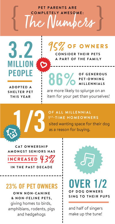 Infographic on pet parent statistics