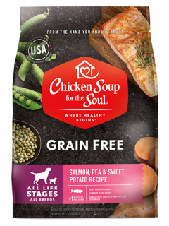 Grain Free Dog Food - Salmon, Pea & Sweet Potato Recipe (front view image)