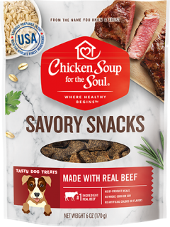 Dog Treats - Beef Savory Snacks (front view)