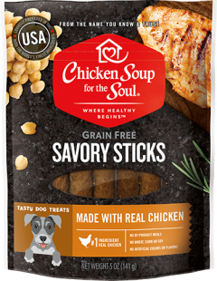 Grain Free Dog Treats - Chicken Savory Sticks (front view)