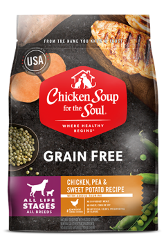 Grain Free Dog Food - Chicken, Pea & Sweet Potato Recipe (front view image)