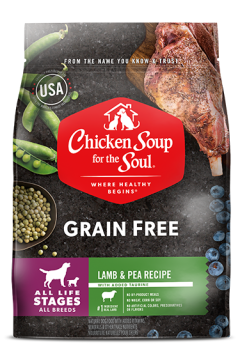 Grain Free Dog Food - Lamb & Pea Recipe (front view image)