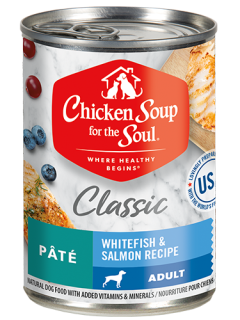 Classic Wet Dog Food - Whitefish & Salmon Pâté (canned food)