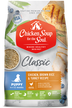 Classic Puppy Dry Dog Food - Chicken, Brown Rice & Turkey Recipe (front view)