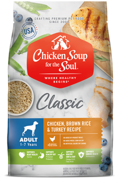 Classic Adult Dry Dog Food - Chicken, Brown Rice & Turkey Recipe (front view)